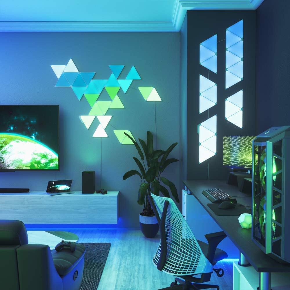 Shapes Mini Triangles Expansion Pack - 10 Additional Mini Light Panels